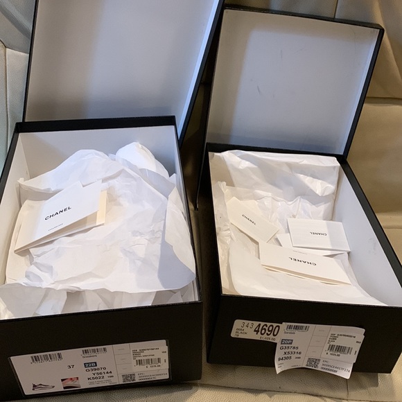 2 Chanel boxes for shoes sneakers heels - Picture 3 of 9